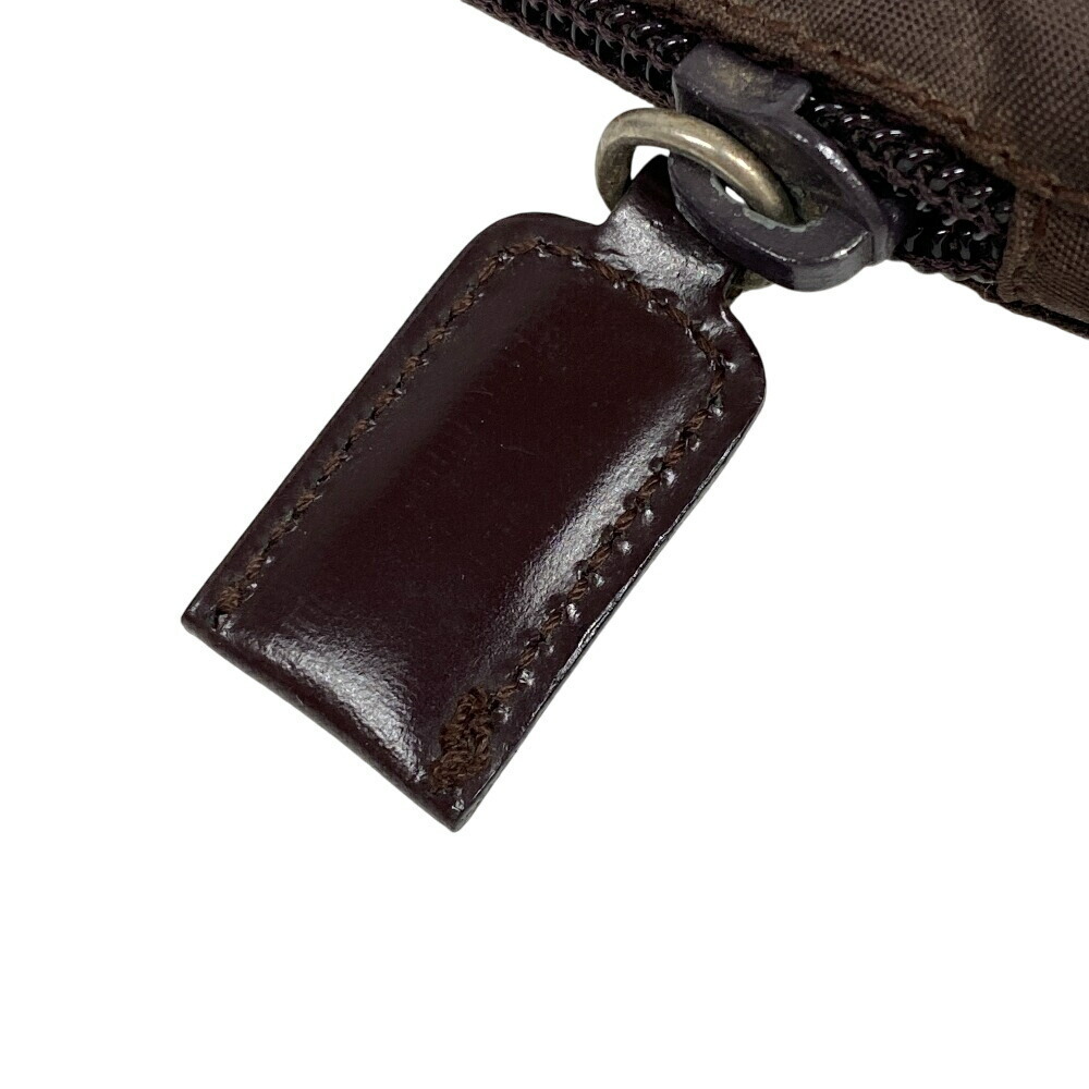 Prada Triangular Plate Pouch Brown - image 8